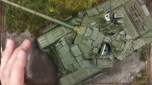 Офигенная диорама, 1:35 масштаб, хобби, моделизм.Танк т 90