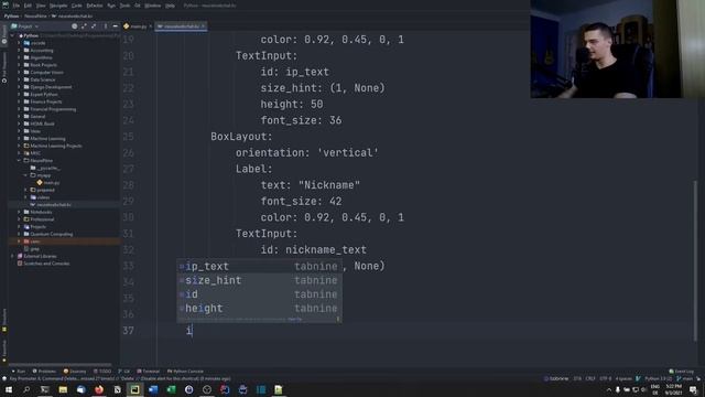 Android Chat App in Python