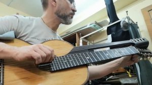 Старинная семиструнная гитара после реставрации. Тест!