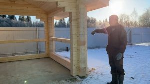 Беседка 4х4 из профилированного бруса