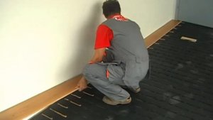 Укладка паркета на подложку SikaLayer (Acoubond) клеем SikaBond-52 Parquet