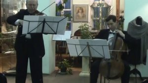 Alexander Khourgin and Eugene Prokoshin play Gliere 8 Duets for violin and cello. Opus 39.