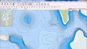 Карта глубин Истринского водохранилища SonarHD для OziExplorer