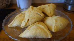 Пирожки из пресного теста Постные Пирожки с Рисом