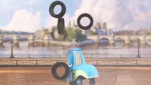 Заставка канала. Тачки (Канал Disney, август 2016) Жонглёр