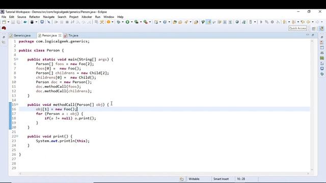 Generic Methods with Wildcards смотреть онлайн