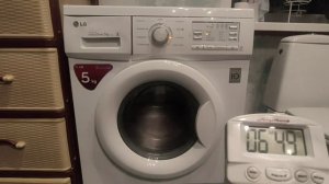 ?Тест на время ☝️⏱️Короткий режим стирки стиральной машины LG ?