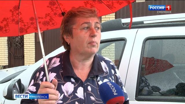 Ни пройти, ни проехать. Смоленские улицы затопило сильным ливнем