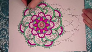 Раскраска антистрес. Мандала