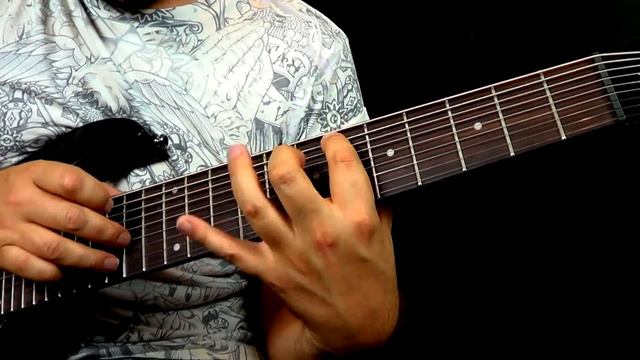 Ibanez RG-9BK 9 string 2 handed Tapping - Lee Wrathe смотреть онлайн
