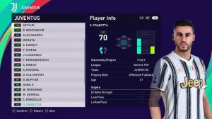 eFootball PES 2021 JUVENTUS Base Copy