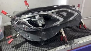 W212 , замена стёкл , чистка фар , работа адаптива диодного, Mercedes