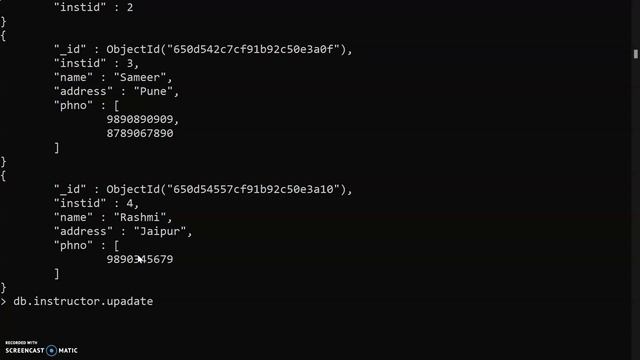 $push Operator in MongoDB смотреть онлайн