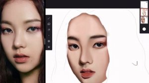 How to draw on Infinite Painter FREE VERSION (Realistic Digital Painting Tutorial) ft Karina (aespa