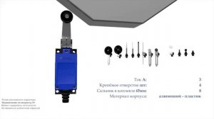 MTB4-LZ8104 Концевой включатель, нерегулируемый ролик, пластик, NO+NC