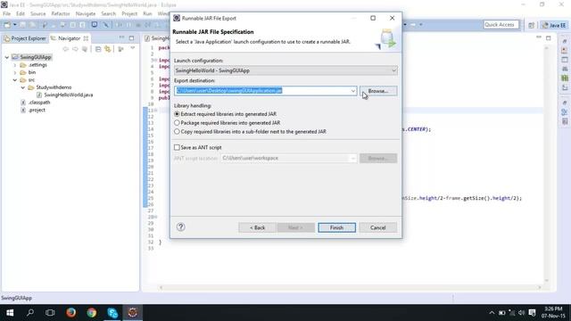 Distribute your Java Application by Creating Executable jar смотреть онлайн
