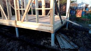 Каркасный утеплённый курятник на даче. Начало.