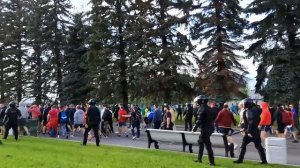 Болельщики Зенита и Спартака перед матчем