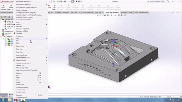 How to Split Programs in SolidCAM смотреть онлайн