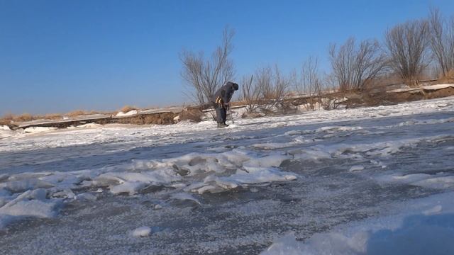 Первая поездка саней ПНД. Сани ПНД для снегоходов. смотреть онлайн