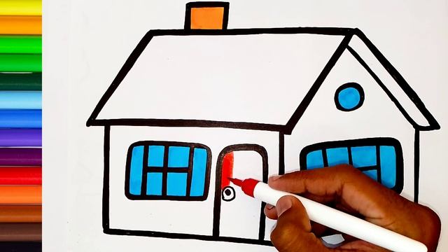 3D House Drawing, Colouring and Painting 3D House For Kids & Toddlers | Let's Draw Together смотреть онлайн