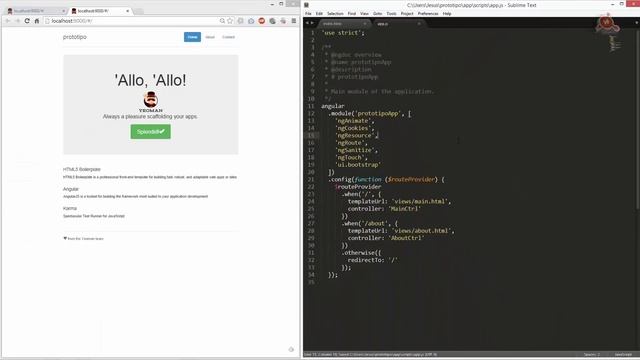 22a.- Curso de AngularJS. Creación rápida de prototipos con Yeoman. смотреть онлайн