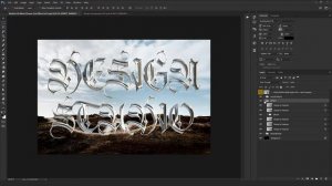 Realistic Chrome Text Effect - Photoshop Text Style