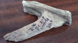 Орудие труда из рыбьей кости из раскопа на Ломоносова, 18