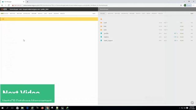 VestaCP Tutorial | Part-8 | VestaCP Drupal Installation