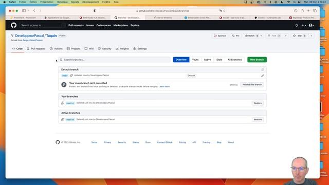 Manipulations git et GitHub de base