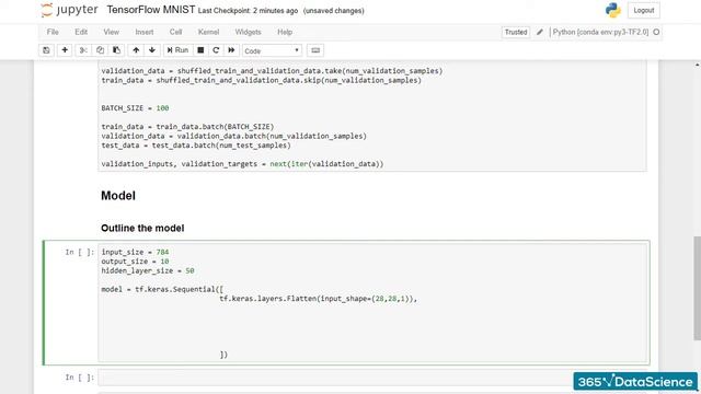 275 MNIST Outline the Model (DEEP LEARNING - CLASSIFYING ON THE MNIST DATASET) FULL COURSE смотреть онлайн