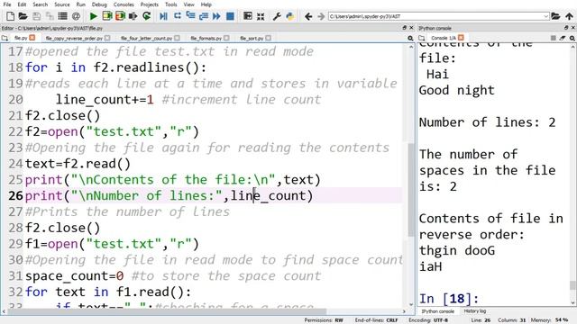 2. Python - File processing Example