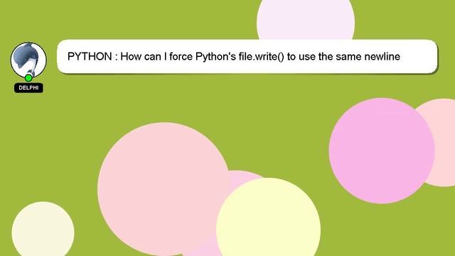 PYTHON : How can I force Python's file | write() to use the same ...
