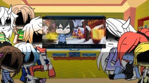 🤫Реакция персонажей андертейл на " клип Copycat "// гача лайф 🤭