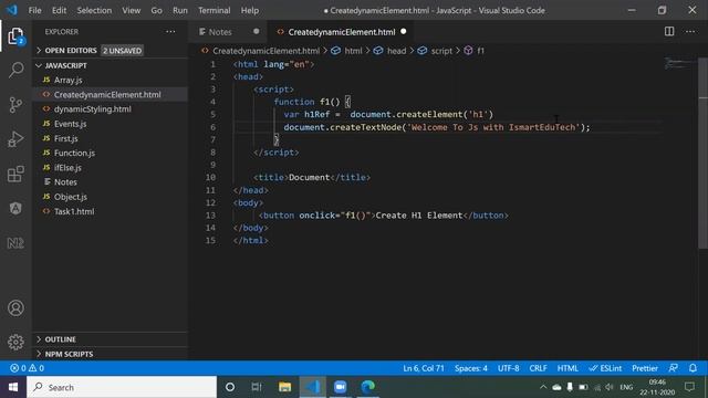 JavaScript Session-5|SetAttribute|GetAttribute|Dynamic Styling|javascript for beginners