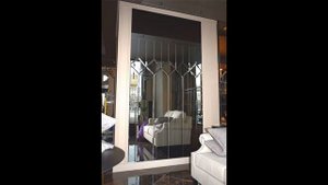 Зеркальное панно с фацетом Ромбы