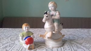 Советские статуэтки - дети (2) Артель "Керамик", Полонное.