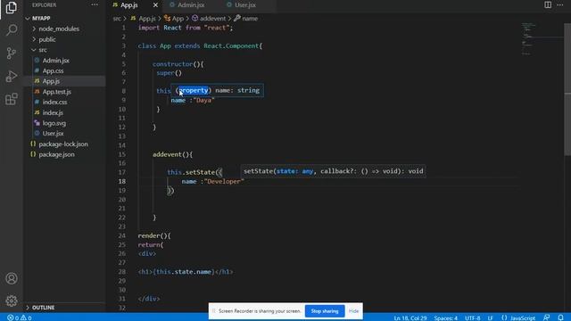 Handling Events in ReactJS in Hindi|reactjs|event|#6
