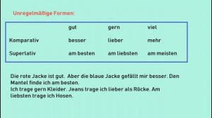 Немецкий А2 Урок2 сравнительные степени прилагательных, учим и применяем текст из жизни