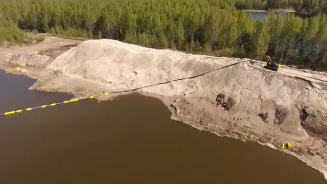Добыча песка земснарядом Драгфло (Dragflow)/Sand recovery by dredge Dragflow смотреть онлайн