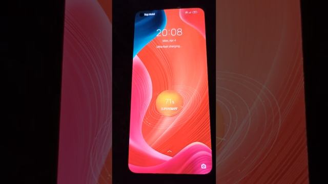 65W SuperDart Ultra-Fast Charging Animation on on realme GT Master Edition phone with realme UI 3.0