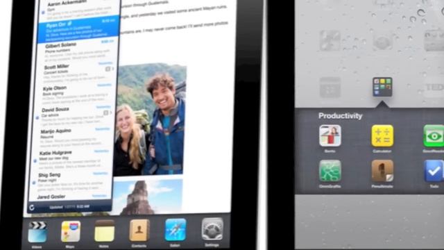 First look at ipad 2 Dual-core A5 chip Two cameras video chat FaceTime for iPad2 смотреть онлайн