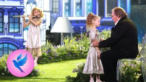 Полина Руденко, Злата Ефимова, Жерар Депардье. В. Косма, тема из к/ф "Беглецы". Синяя птица - Посл…