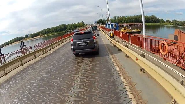 Понтонный мост, Ока, Озеры, Р115, маунтинбайк