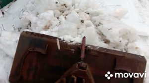 уборка снега трактор т 30а80 с ковшом от пум 500,(т-25)