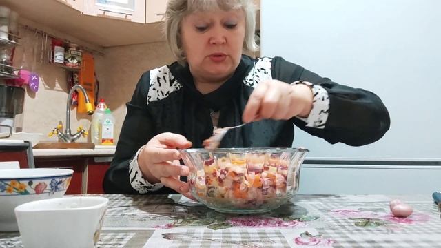 Венигрет. Классический рецепт. Весь секрет в заправке. смотреть онлайн