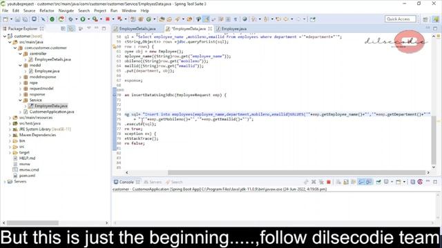 Spring JDBC | Spring JDBC CRUD operations | Spring boot Tutorial Hindi смотреть онлайн