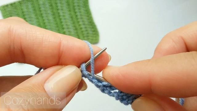 Легкий ажурный узор спицами / Вертикальные столбики
