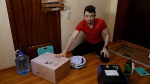 РОБОТ ПЫЛЕСОС возит груз (эксперимент)