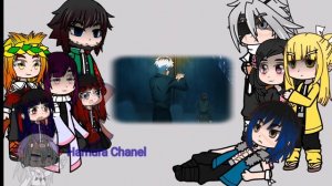 React New Hashira to Demon King Tanjiro as Kaneki(AU) / Реакция на Короля Демонов Танжиро как Канек